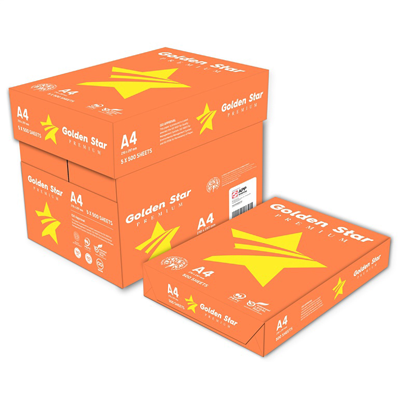 Caja de Papel DIN-A4 Golden Star Premium 80g && PAPEL